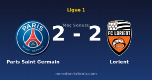 Paris Saint Germain 2-2 Lorient