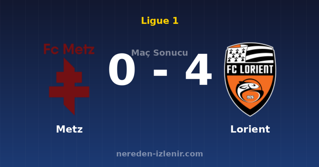 Metz 0-4 Lorient