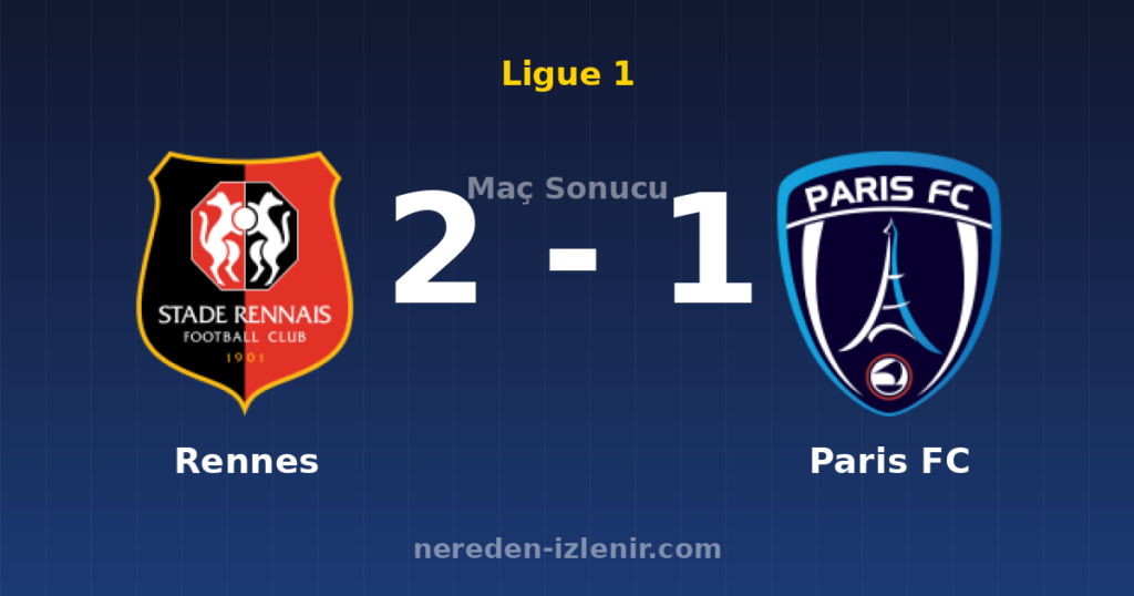 Rennes 2-1 Paris FC