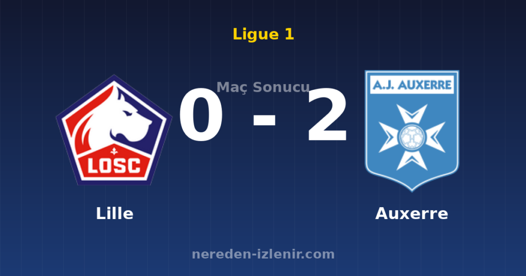 Lille 0-2 Auxerre