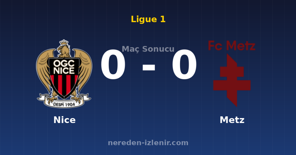 Nice 0-0 Metz