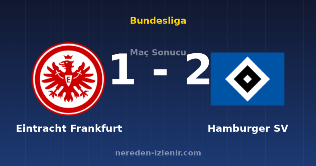 Eintracht Frankfurt 1-2 Hamburger SV