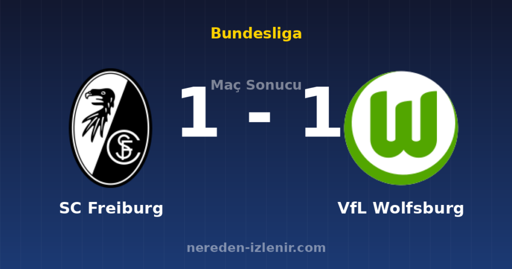 SC Freiburg 1-1 VfL Wolfsburg