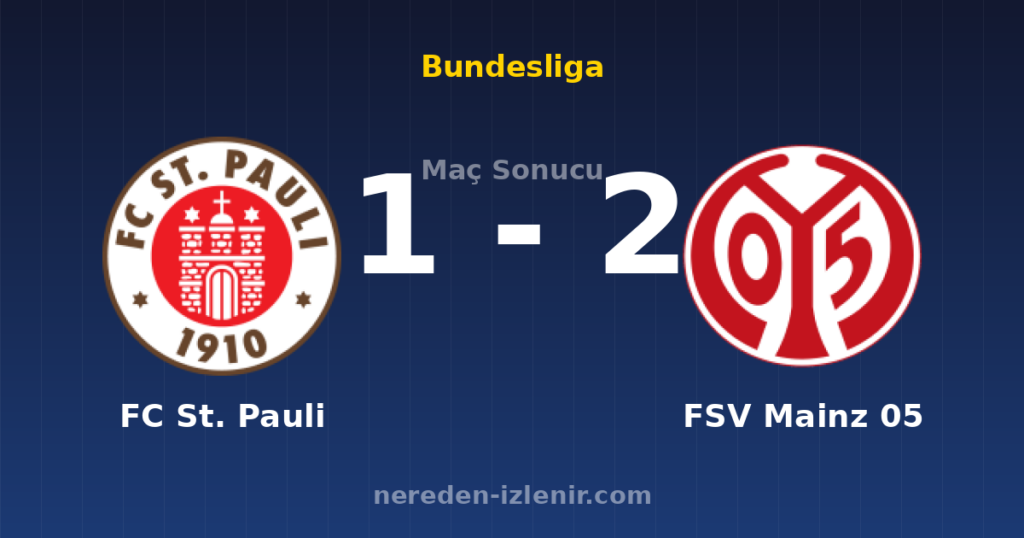 FC St. Pauli 1-2 FSV Mainz 05