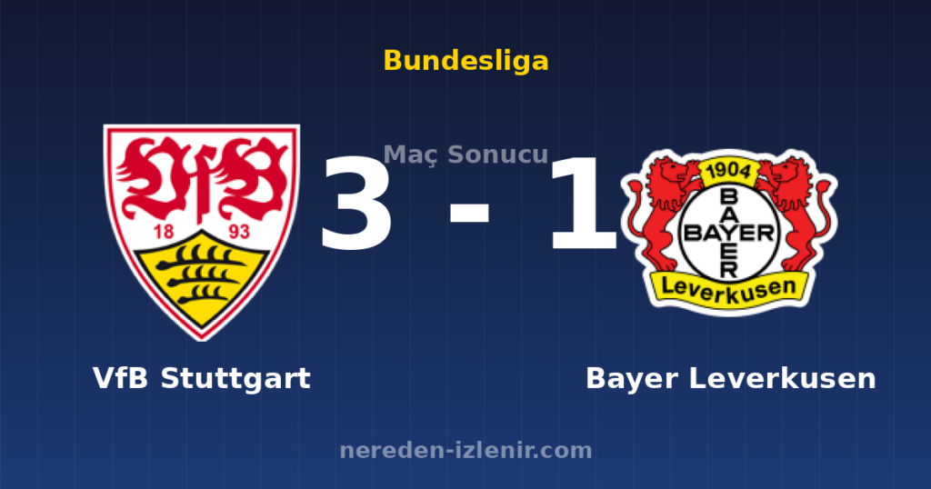 VfB Stuttgart 3-1 Bayer Leverkusen