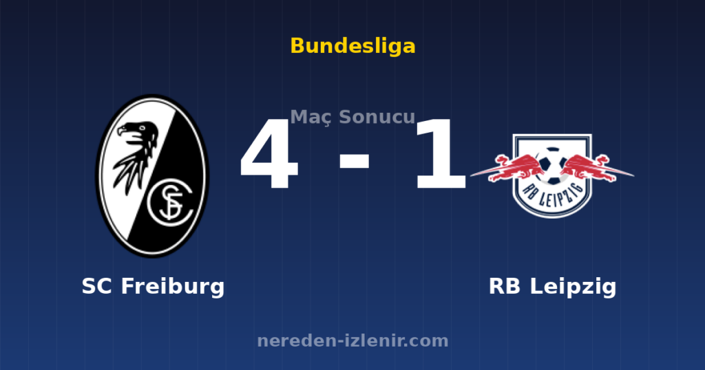SC Freiburg 4-1 RB Leipzig