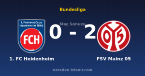 1. FC Heidenheim 0-2 FSV Mainz 05