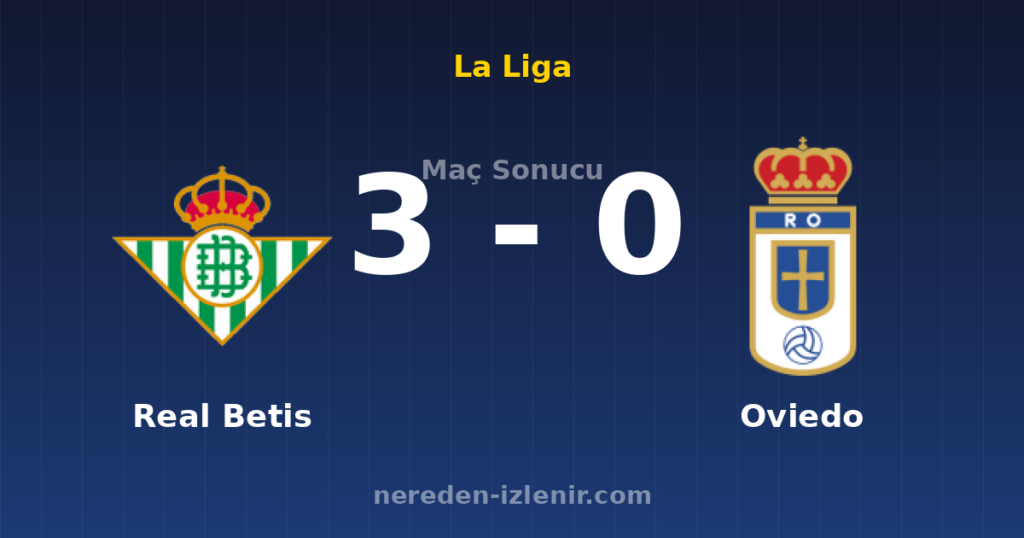 Real Betis 3-0 Oviedo