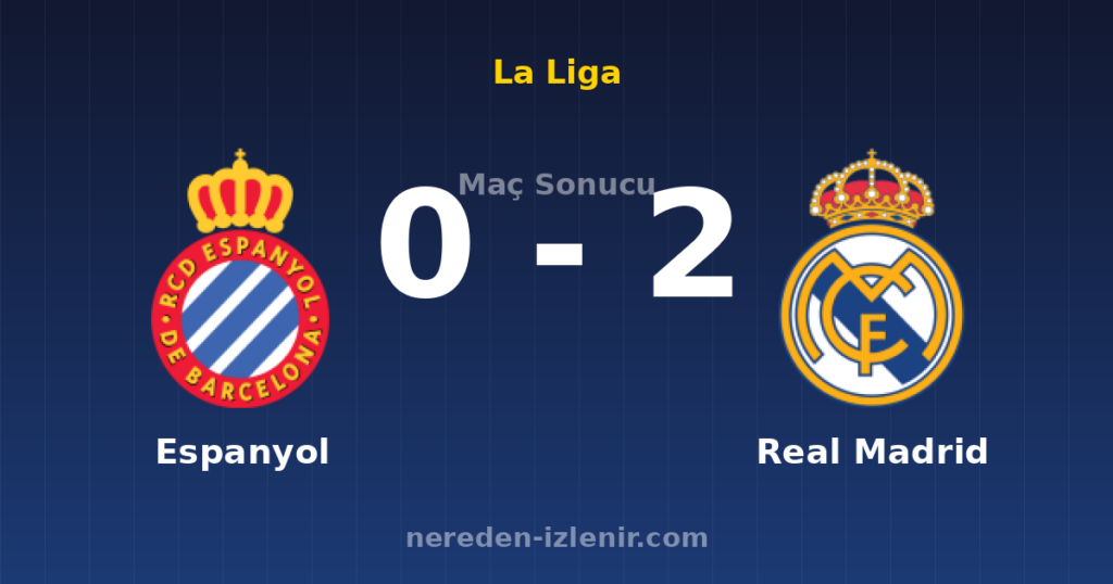 Espanyol 0-2 Real Madrid