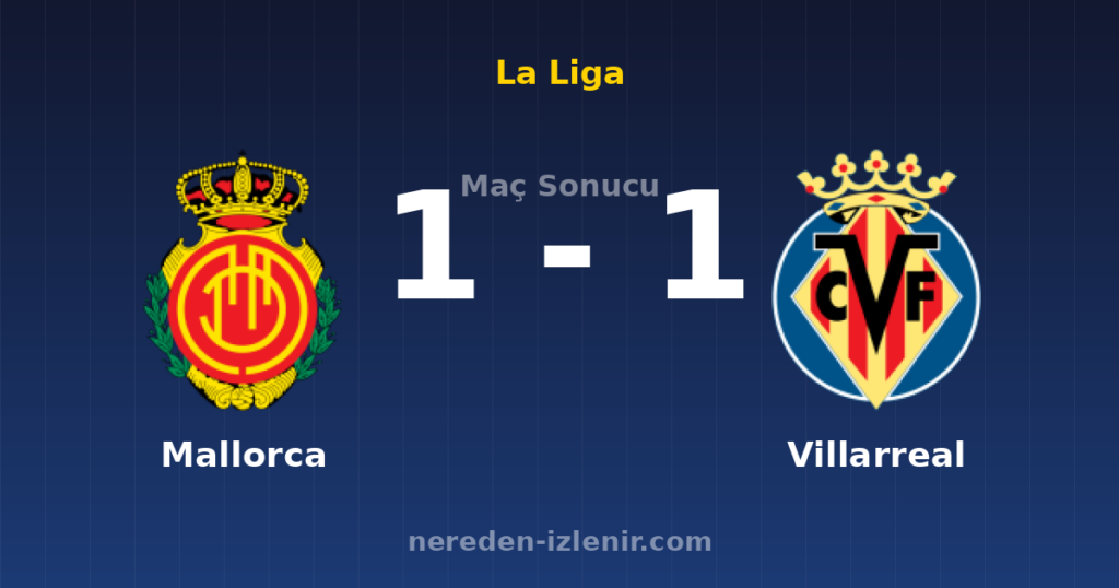 Mallorca 1-1 Villarreal