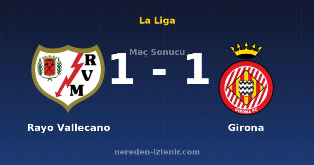 Rayo Vallecano 1-1 Girona