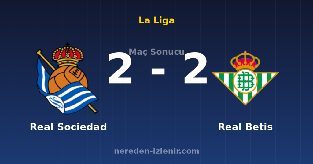 Real Sociedad 2-2 Real Betis