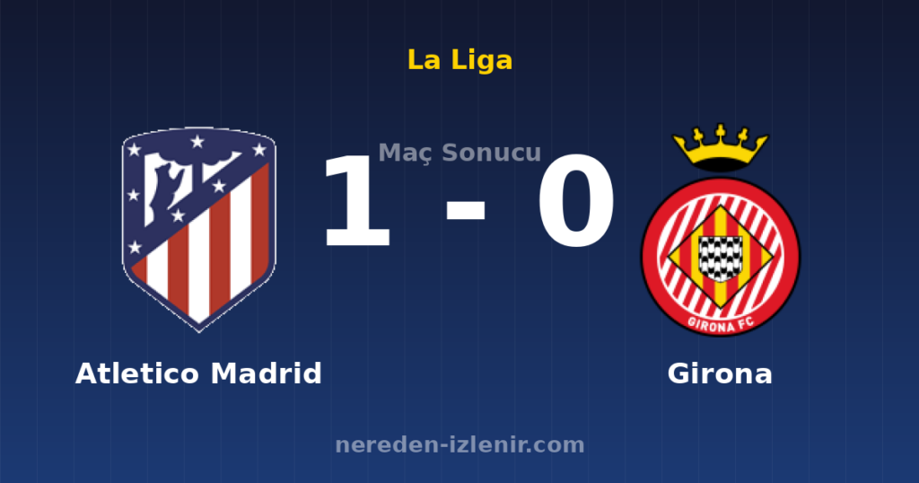 Atletico Madrid 1-0 Girona