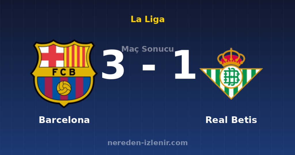 Barcelona 3-1 Real Betis