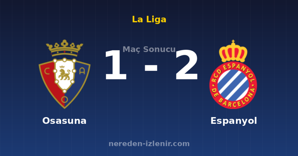 Osasuna 1-2 Espanyol