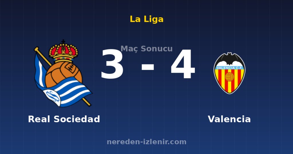 Real Sociedad 3-4 Valencia