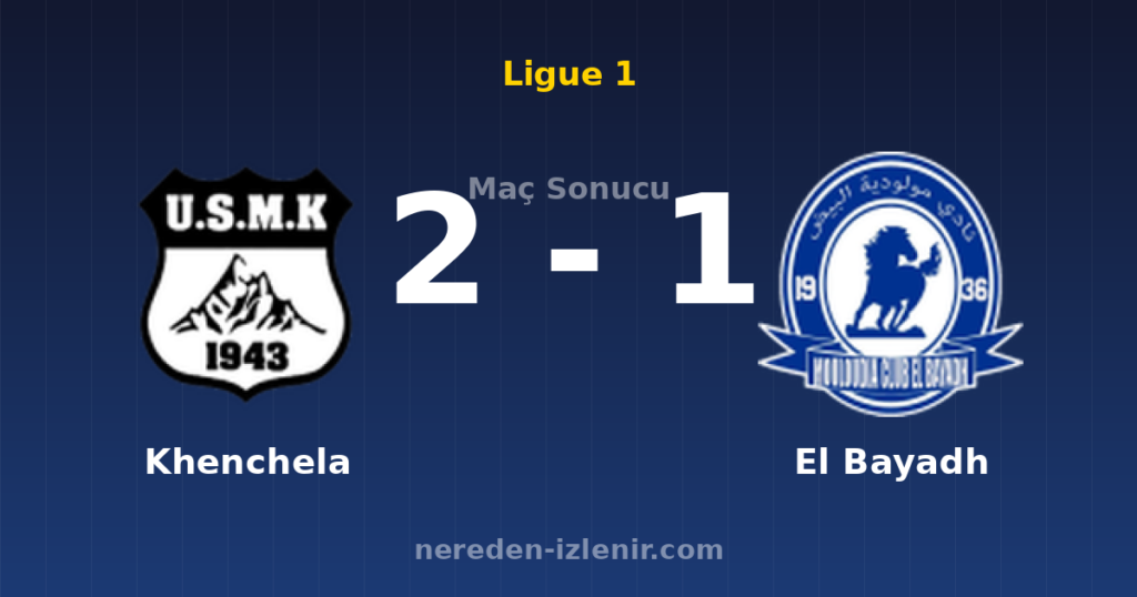 Khenchela 2-1 El Bayadh