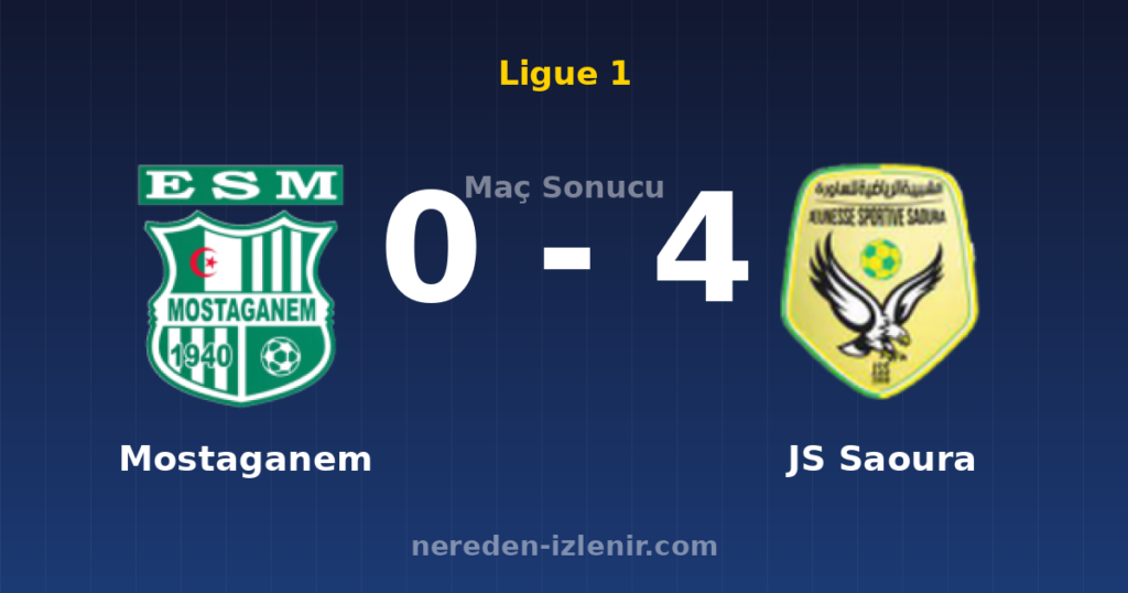 Mostaganem 0-4 JS Saoura