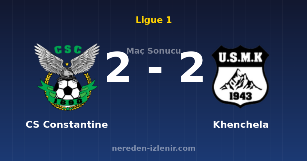 CS Constantine 2-2 Khenchela