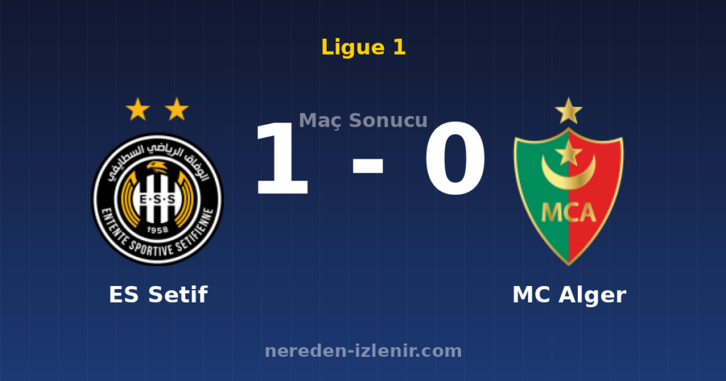 ES Setif 1-0 MC Alger