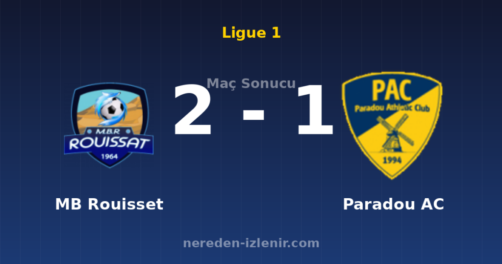 MB Rouisset 2-1 Paradou AC