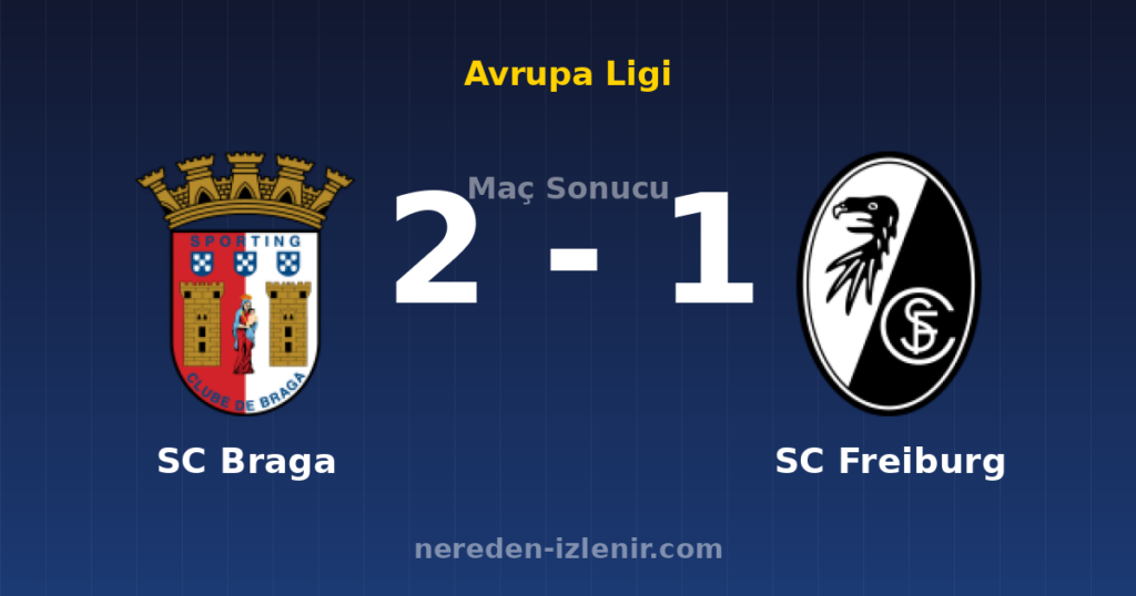 SC Braga 2-1 SC Freiburg