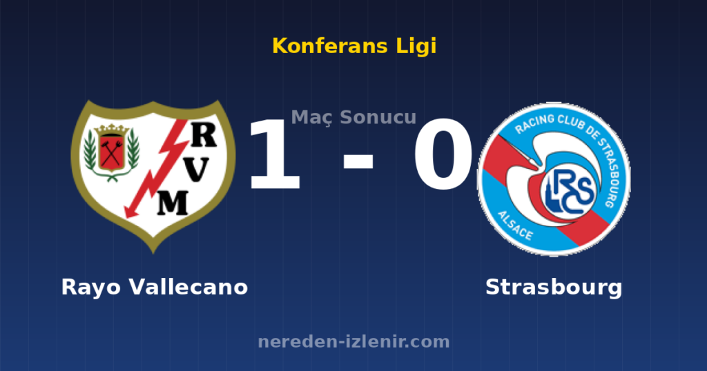 Rayo Vallecano 1-0 Strasbourg