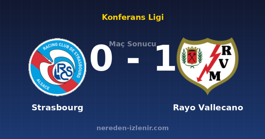 Strasbourg 0-1 Rayo Vallecano