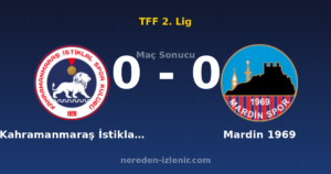 Kahramanmaraş İstiklal Spor 0-0 Mardin 1969