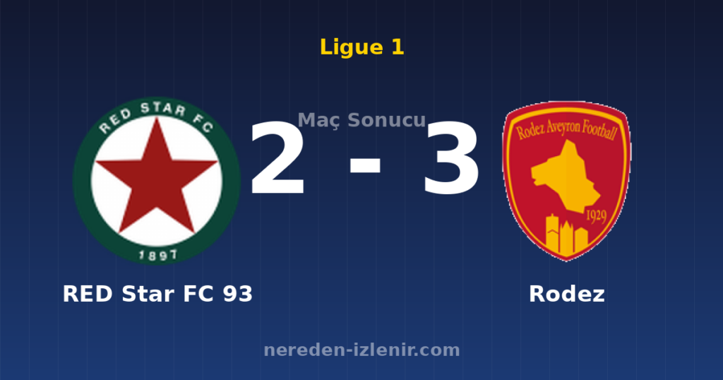 RED Star FC 93 2-3 Rodez
