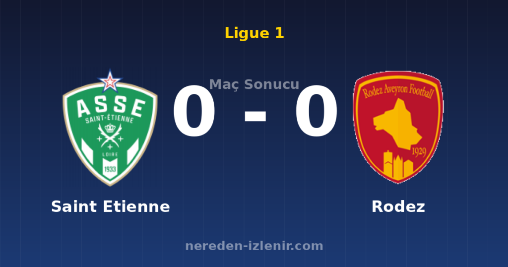 Saint Etienne 0-0 Rodez
