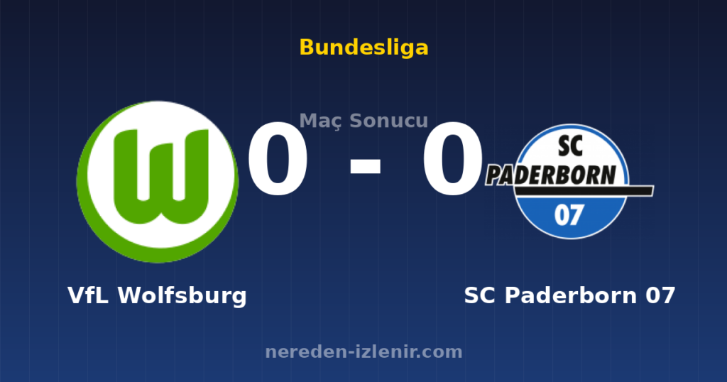 VfL Wolfsburg 0-0 SC Paderborn 07