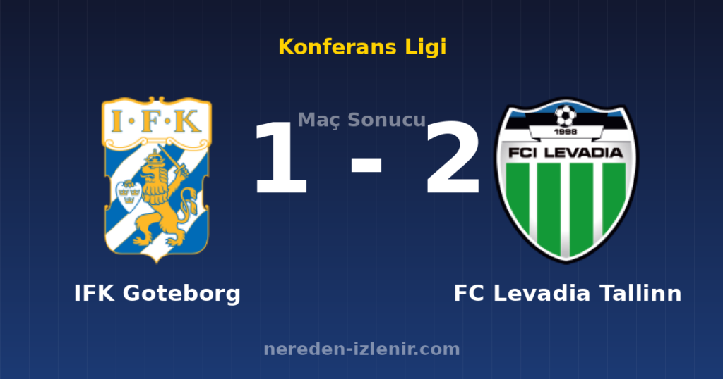 IFK Goteborg 1-2 FC Levadia Tallinn