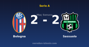 Bologna 2-2 Sassuolo