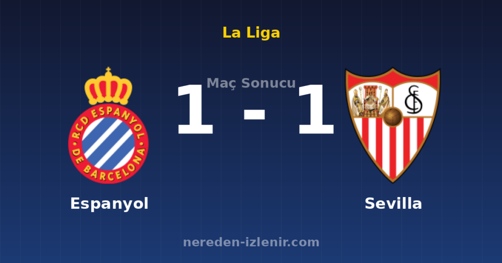 Espanyol 1-1 Sevilla