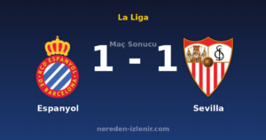 Espanyol 1-1 Sevilla