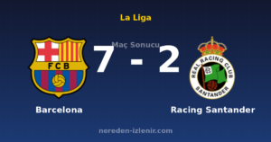 Barcelona 7-2 Racing Santander