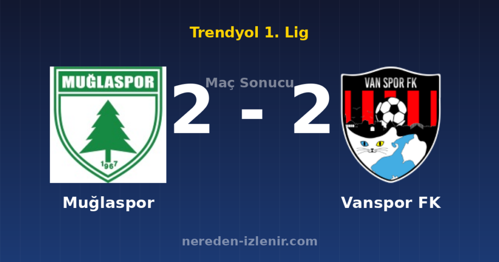 Muğlaspor 2-2 Vanspor FK
