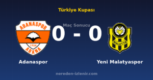 Adanaspor 0-0 Yeni Malatyaspor