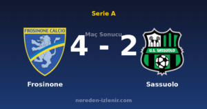 Frosinone 4-2 Sassuolo