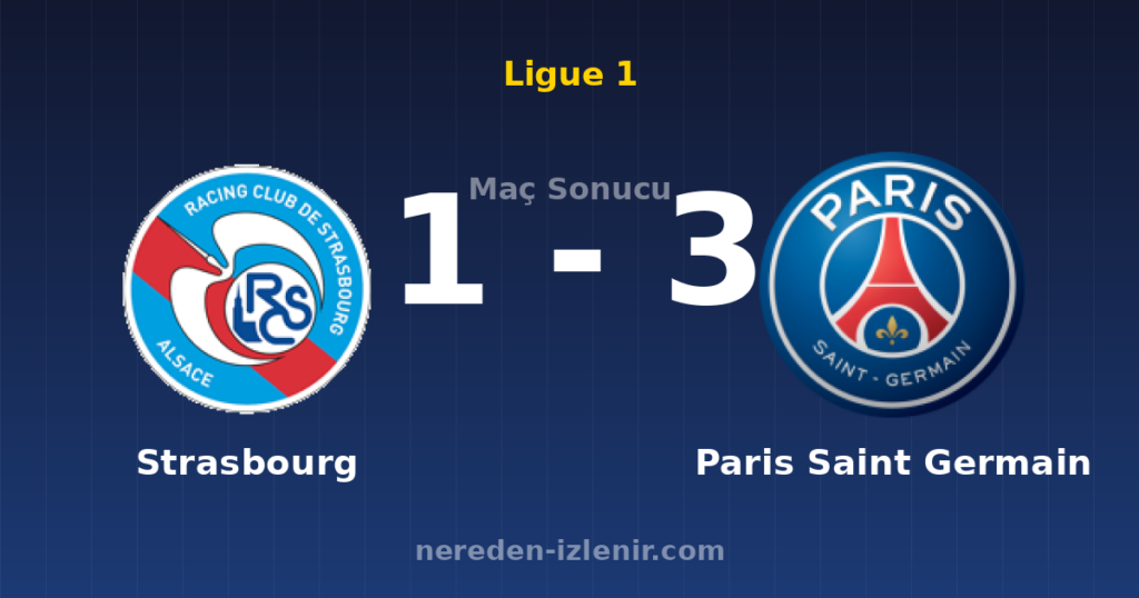 Strasbourg 1-3 Paris Saint Germain
