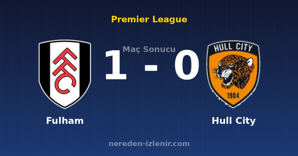 Fulham 1-0 Hull City