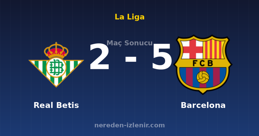 Real Betis 2-5 Barcelona