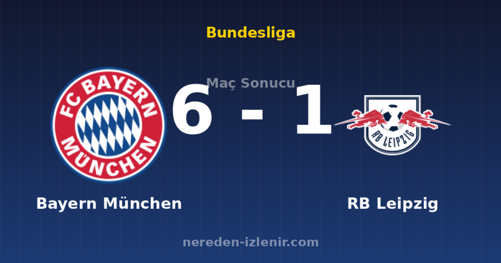 Bayern München 6-1 RB Leipzig
