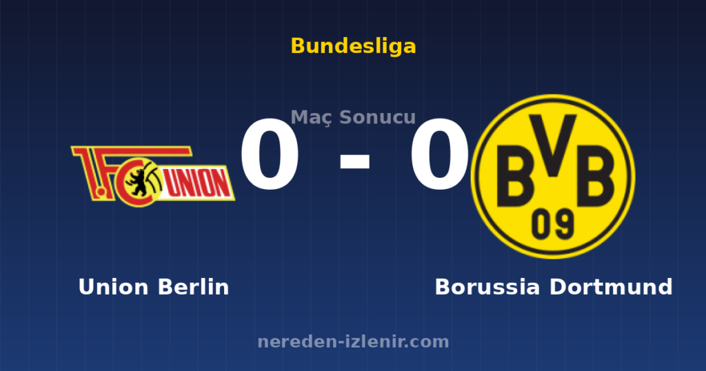 Union Berlin 0-0 Borussia Dortmund