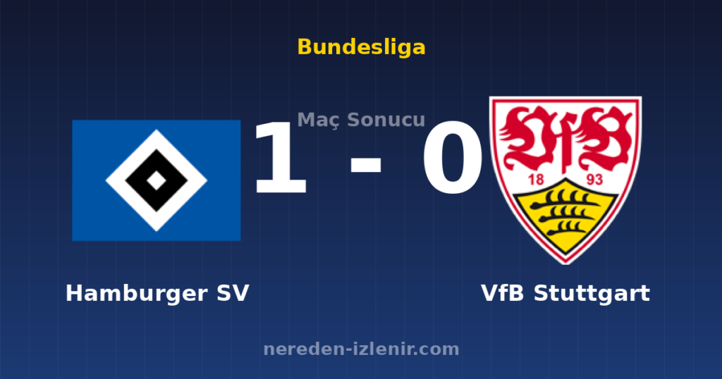 Hamburger SV 1-0 VfB Stuttgart