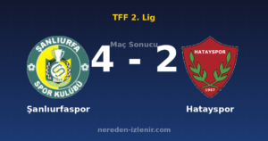 Şanlıurfaspor 4-2 Hatayspor