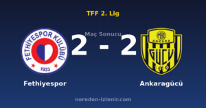 Fethiyespor 2-2 Ankaragücü