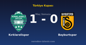 Kırklarelispor 1-0 Bayburtspor