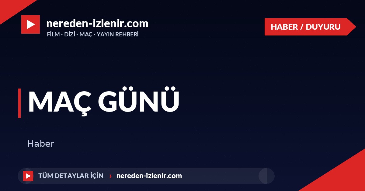 Maç günü